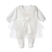 Pajacyki dla niemowląt - BGL-35062I Pajac Royal, ecru 62 - miniaturka - grafika 1