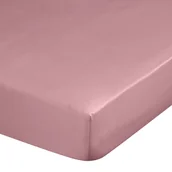 Prześcieradła - Wysokie prześcieradło satynowe z gumką pudrowe 180x200+30cm - miniaturka - grafika 1
