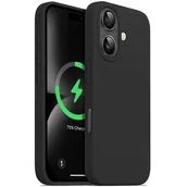 Etui i futerały do telefonów - Crong Color Cover Magnetic - Etui iPhone 16 MagSafe (czarny) - miniaturka - grafika 1