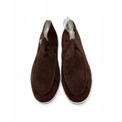 Mokasyny męskie - Mokasyny męskie zamszowe Old Money 45 - miniaturka - grafika 1