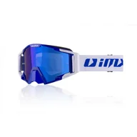 Gogle i okulary motocyklowe - Gogle IMX Sand Blue/White Blue Iridium + 2 szyby (jasna i irydowa) w zestawie - miniaturka - grafika 1