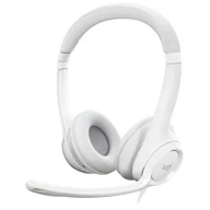 Słuchawki - LOGITECH H390 Biały - miniaturka - grafika 1