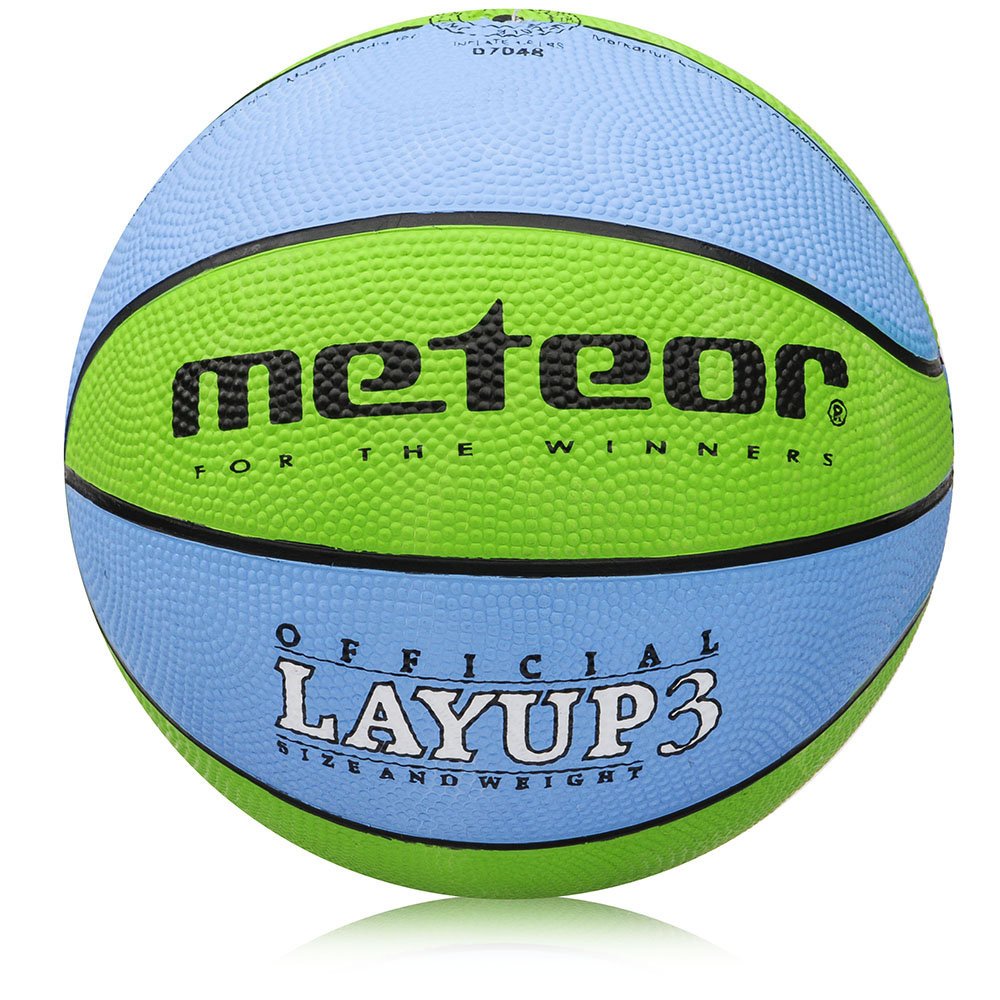 Meteor Piłka koszowa Layup 3 niebiesko-zielona
