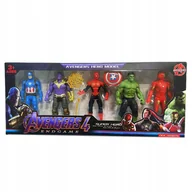 Figurki dla dzieci - AVENGERS ZESTAW FIGURKI 5 FIGUREK DUŻE AMERYKA SPIDERMAN BATMAN HULK IRON - miniaturka - grafika 1