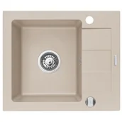 Zlewozmywaki - Pyramis SPARTA MINI 56x44 1B 1D beż piaskowy 70179312 - miniaturka - grafika 1