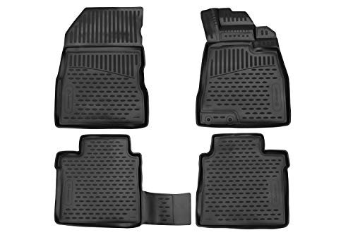 Gumowe maty podłogowe 3D zaprojektowane dla NISSAN Note Second Generation (E12), 2012-2017 4 szt.