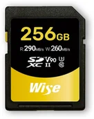 Karty pamięci - Wise SDXC UHS-II V90 256GB R:290MBs / W:260MBs WI-SD-N256 - miniaturka - grafika 1
