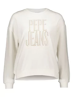 Bluzy damskie - Pepe Jeans Bluza w kolorze kremowym - grafika 1