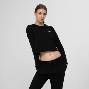 Damski longsleeve crop top FILA Ece - czarny - Koszulki sportowe damskie - miniaturka - grafika 1