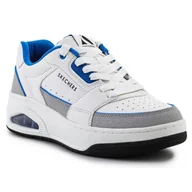 Buty sportowe męskie - Buty Skechers Uno Court - Low-Post M 183140-WBL białe - miniaturka - grafika 1