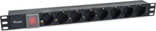 Equip Equip 333286 rozdzielacz zasilania PDU 8 x gniazdo sieciowe 1U Czarny - Akcesoria do szaf serwerowych - miniaturka - grafika 1