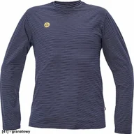 Odzież robocza - CERVA NOYO ESD LS - t-shirt z długim rękawem - granatowy XL - miniaturka - grafika 1