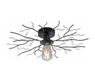 Lampy sufitowe - Leuchten Direkt 15638-18 - Żyrandol natynkowy LIMB 1xE27/40W/230V czarny - miniaturka - grafika 1