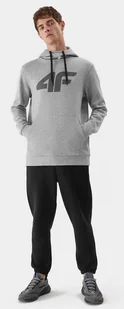 Bluza męska 4F Sportowa z kapturem Szara Dresowa - Bluzy męskie - miniaturka - grafika 3