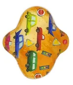 Podpaski - MAŁA S Podpaska wielorazowa bambusowa - Auta - miniaturka - grafika 1