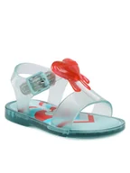 Buty dla dziewczynek - Melissa Sandały Mini Mar Sandal Jelly 33545 Zielony 7909806160723 19 1/2, 21, 22 1/2, 24, 25 1/2, 27 - miniaturka - grafika 1