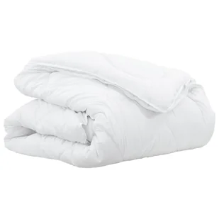 vidaXL Koce i Kołdry Biały 260 x 220 cm Mikrofibra - Koce - miniaturka - grafika 1