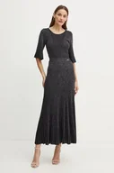 Sukienki - Karl Lagerfeld sukienka kolor czarny maxi rozkloszowana 246W1316 - miniaturka - grafika 1