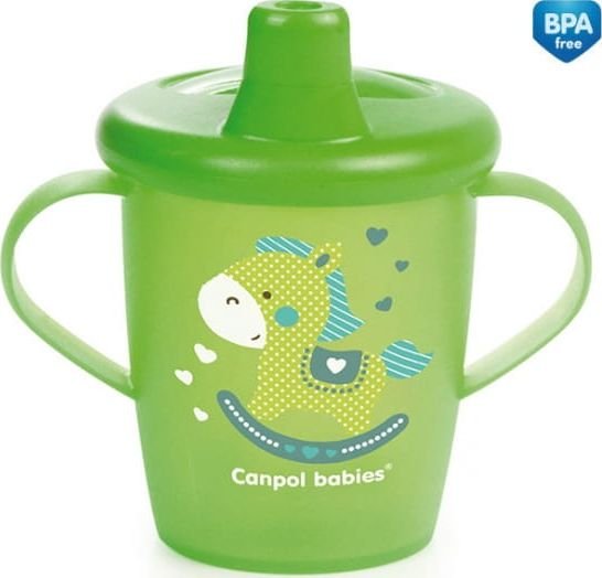 Canpol Kubek 250 ml niekapek z uchwytami Toys, zielony 31/200 Canpol babies