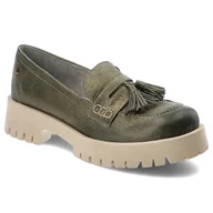 Półbuty damskie - Zielone Półbuty Maciejka Wygodne Obuwie Damskie - miniaturka - grafika 1