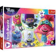 Puzzle - Trefl 24 EL MAXI Muzycz ny swiat Trolli GXP-727556 - miniaturka - grafika 1