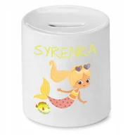 Skarbonki - SKARBONKA DLA DZIECI MAŁA SYRENKA PREZENT z Nadrukiem ze Zdjęciem - miniaturka - grafika 1