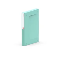 Segregatory - Pojemnik plastikowy zamykany na dokumenty A4/ NEWBINDER 1803 turkusowy ORP003-13 - miniaturka - grafika 1
