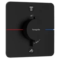 Baterie podtynkowe - HANSGROHE 15586670 ShowerSelect Comfort Q Bateria termostatyczna, podtynkowa do 2 odbiorników ze zintegrowanym systemem zabezpieczającym zgodnie z EN 1717 Czarny Matowy - miniaturka - grafika 1