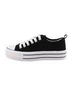 Trampki damskie - Tom Tailor Sneakersy w kolorze czarnym - miniaturka - grafika 1
