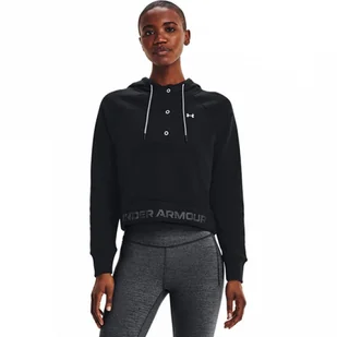 Damska bluza treningowa z kapturem UNDER ARMOUR Rival Fleece Mesh Hoodie - Kurtki i kamizelki sportowe damskie - miniaturka - grafika 1