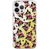 Etui i futerały do telefonów - Etui płynny brokat do Apple IPHONE 11 PRO MAX Disney: Królowa Kier 002 oryginalne i oficjalnie licencjonowane, Złoty - miniaturka - grafika 1