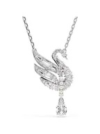 Naszyjniki - Swarovski Naszyjnik Swan 5723387 Srebrny - miniaturka - grafika 1