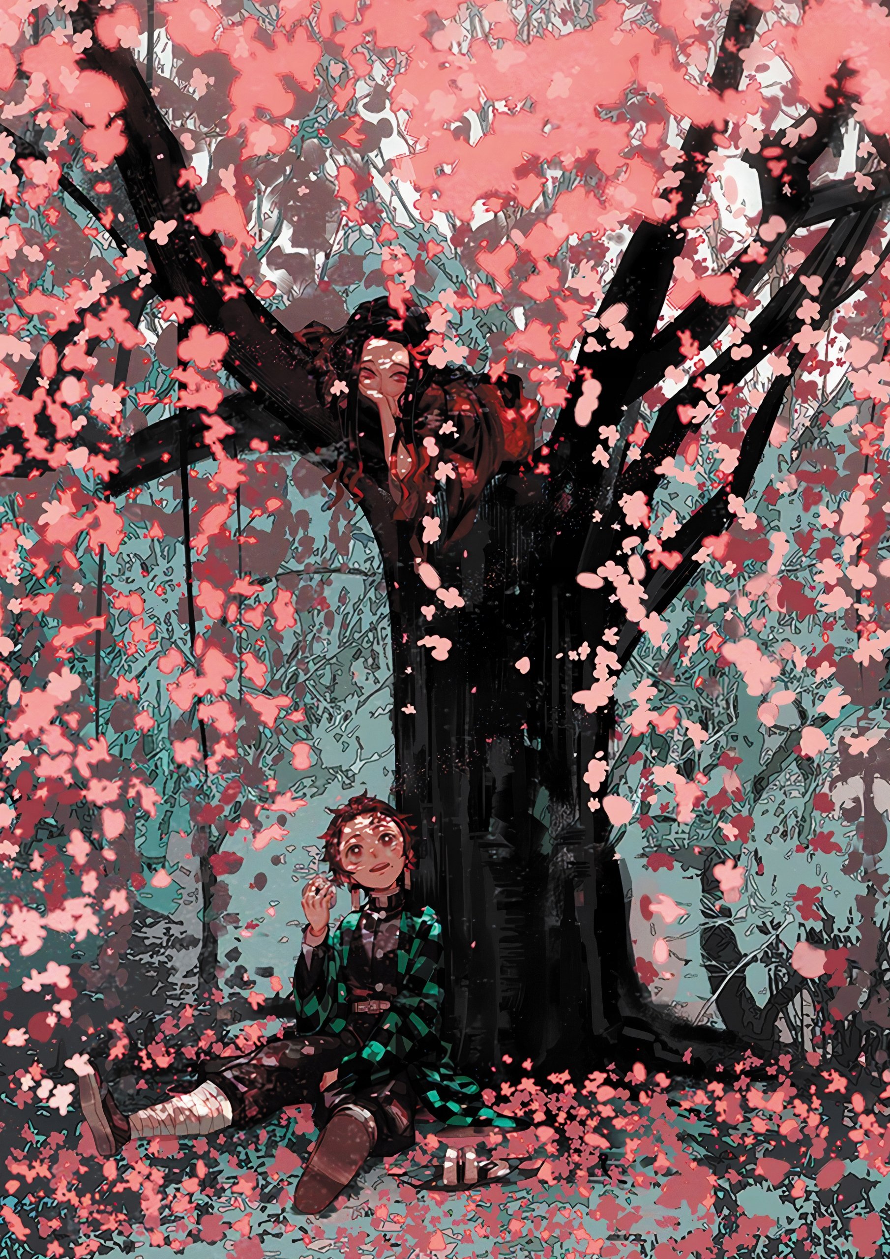 Plakat A1 anime Kimetsu no Yaiba Tanjirou Nezuko