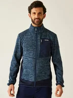 Odzież trekkingowa męska - Regatta Kurtka polarowa "Baslinn" w kolorze niebieskim - miniaturka - grafika 1