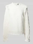 Bluzki damskie - Bluzka z koronkowym obszyciem model ‘JOLLINE’ - miniaturka - grafika 1