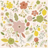 Ściereczki, gąbki, czyściki - Ścierka kuchenna Fabulous Flowers 40 x 60 cm beż - miniaturka - grafika 1