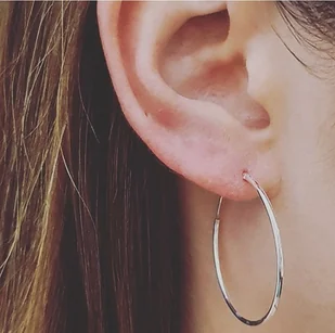 Kolczyki srebrne koła - Kolczyki Kolczyki srebrne koła - Kolczyki - miniaturka - grafika 1