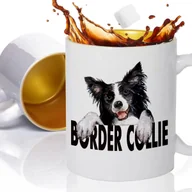 Kubki - KUBEK CERAMICZNY ZŁOTY PREZENT DLA MIŁOŚNIKA PIESKÓW BORDER COLLIE Wzory - miniaturka - grafika 1