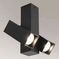 Lampy sufitowe - Shilo LAMPA sufitowa MITSUMA 7998 metalowa OPRAWA prostokątny spot regulowany czarny 7998 - miniaturka - grafika 1