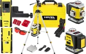Poziomice laserowe - NIVEL SYSTEM LASER KRZYŻOWY CL4R NIWELATOR POZIOMICA ZESTAW STATYW CZUJNIK LASEROWY - miniaturka - grafika 1