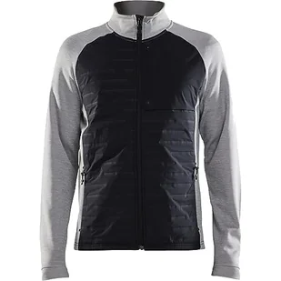Craft ADV Unify Hybrid Jacket męska kurtka przejściowa 3XL, szary melanż/czarny, lekka kurtka z funkcjonalnego materiału, z 2 kieszeniami i 1 kieszenią na piersi, lekka kurtka męska - Kurtki męskie - miniaturka - grafika 1