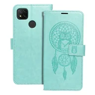 Etui i futerały do telefonów - OEM Kabura Mezzo Book Do Xiaomi Redmi 9c / 9c Nfc Łapacz Snów Zielony - miniaturka - grafika 1