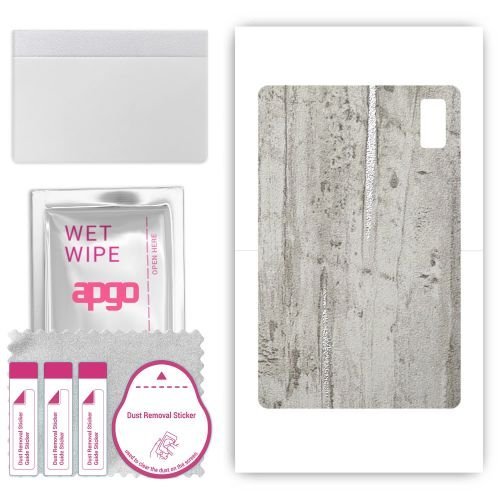 folia naklejka skórka strukturalna na TYŁ do HTC A101 - Beton Srebrne Paski - apgo SKINS