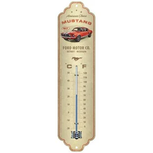 Termometr Ford Mustang GT 1967 Red - Termometry domowe - miniaturka - grafika 1