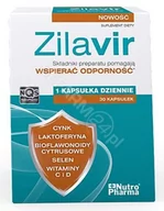 Witaminy i minerały - Nutro Pharma Zilavir 30 kapsułek 3724621 - miniaturka - grafika 1
