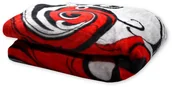 Koce - Ciepły Koc Z Mikrofibry 160X210 Czerwono-Szary - miniaturka - grafika 1