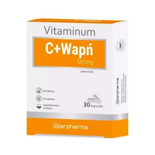 Starpharma Vitaminum C+Wapń Strong x 30 kaps - Witaminy i minerały - miniaturka - grafika 1