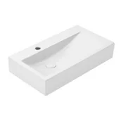 Umywalki - Uptrend Reno umywalka 66x37,5 cm prostokątna biała TR4310 - miniaturka - grafika 1