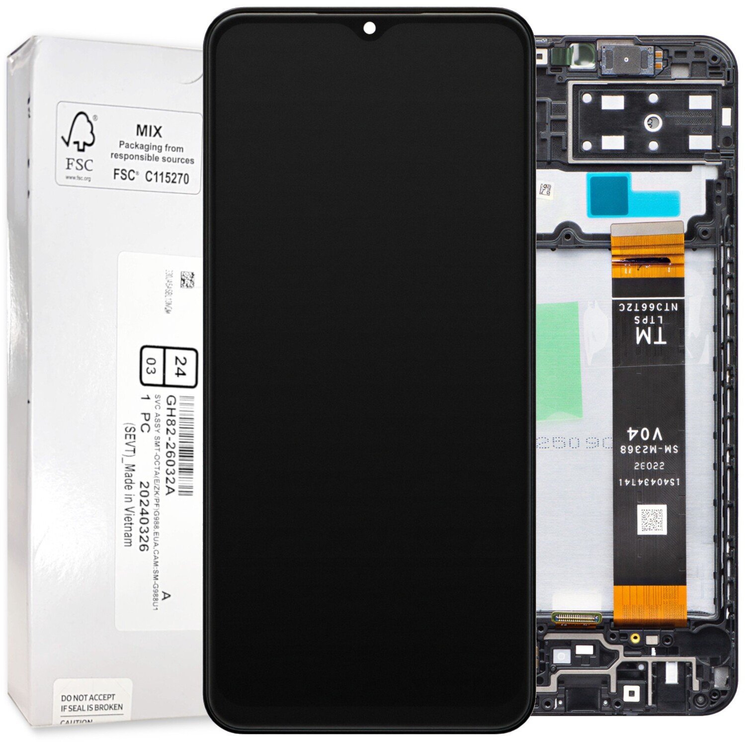 Bateria Samsung Wyświetlacz Samsung Galaxy A13 LCD SM-A135F Ekran Oryginał Service Pack