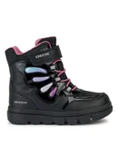 Buty dla dziewczynek - Geox Kozaki J Willaboom Girl B A J36HWA 054FU C9240 M Czarny - miniaturka - grafika 1